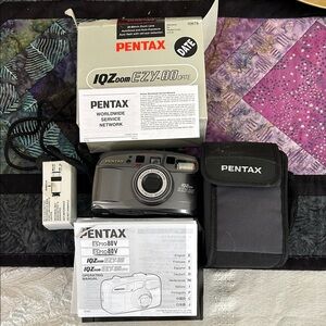 Pentax IQZoom EZY-80 Date Camera - Silver